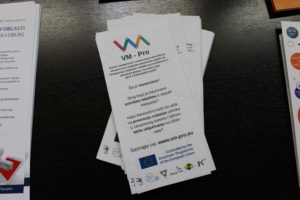 VM PRO flyers on BOS desk